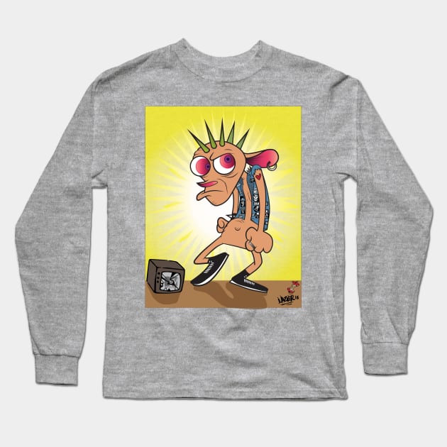 Punk Ren No Stimpy Long Sleeve T-Shirt by TheDopestRobot